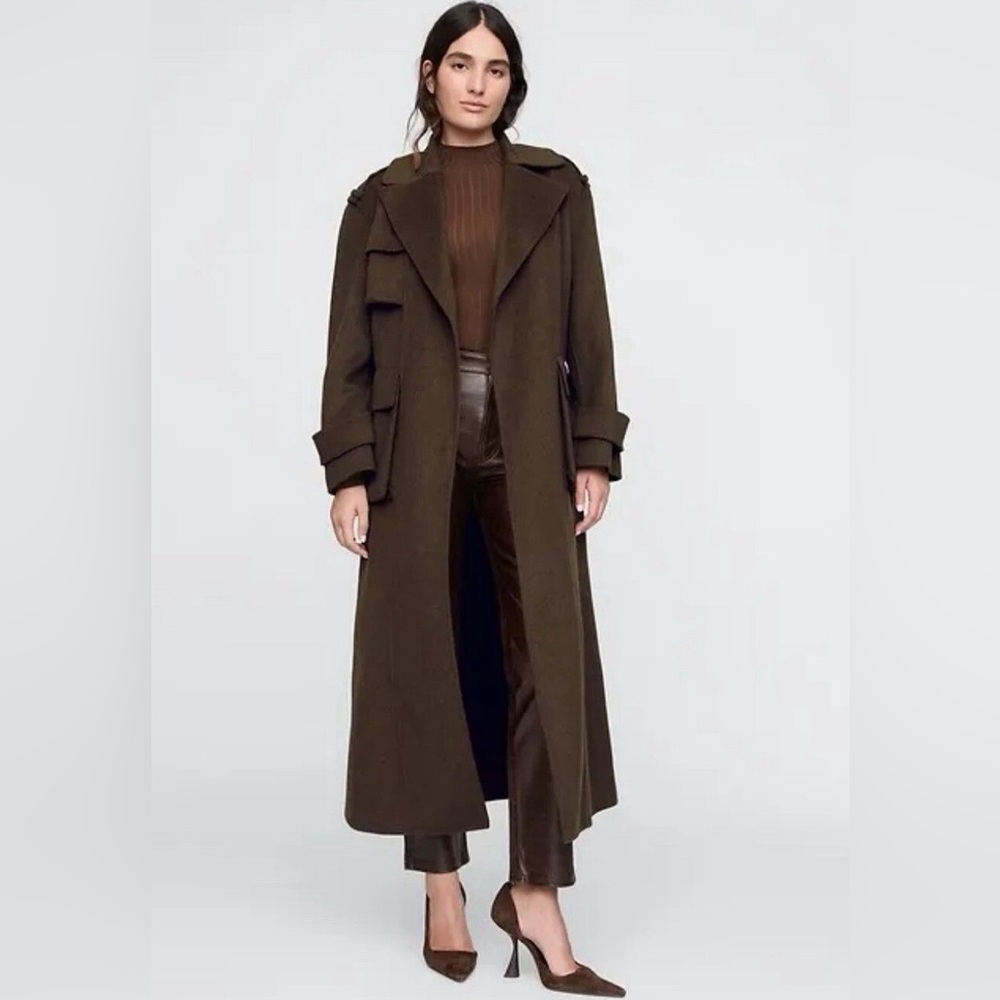 CULT GAIA x GAP Exclusive Brown Wool Trench Coat